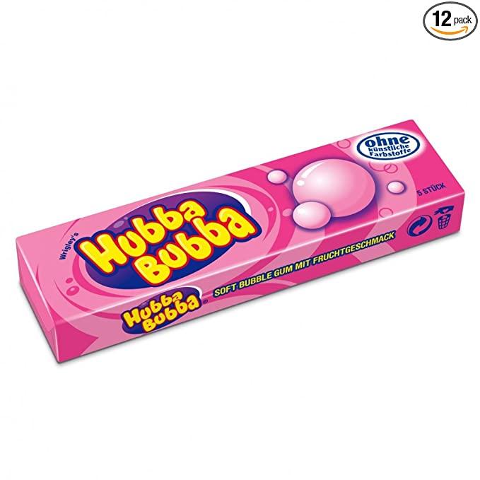 Жувальна гумка Hubba Bubbа фруктова фантазія, Bubble Gum 56г (180 см) Німеччина