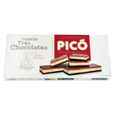Туррон 3 шоколади Turron de Coco banado al Chocolate PICO 200 г Іспанія