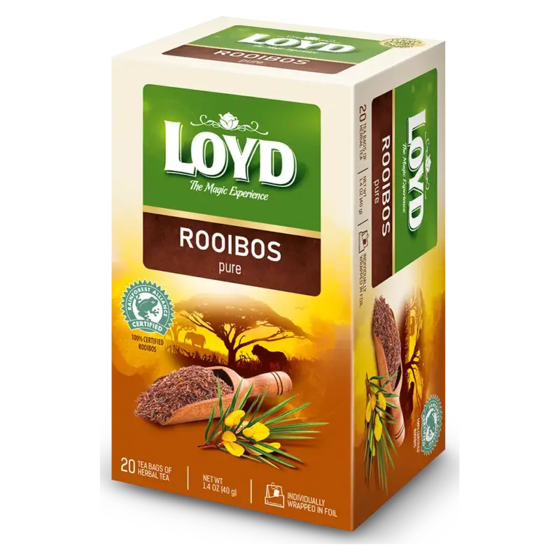 Чай червоний Ройбуш чистий Loyd Rooibos Польща 20 пакет.(40г)