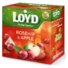 Чай з шипшиною і яблуком Loyd Rosehip& Apple 20 пірамідок (40г) Польща