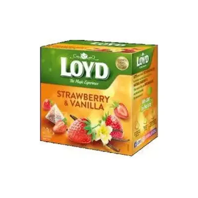 Чай з полуницею та ваніллю Loyd Strawberry-Vanilla 20 пірамідок (40г) Польща