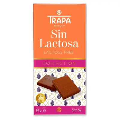 Шоколад молочний без лактози Sin lactosa Trapa 90 г Іспанія