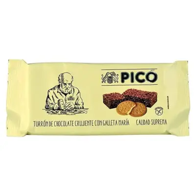 Туррон ніжна шоколадна нуга з печивом Марія БЕЗ ГЛЮТЕНУ Turron PICO 200 г Іспанія