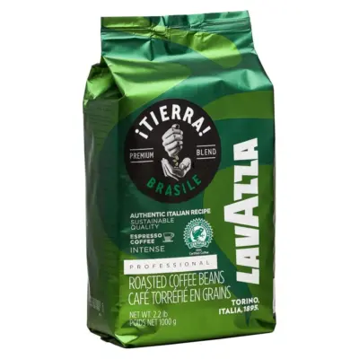 Кава в зернах (екологічно чиста) LavAzza Itierra BRASILE Premium 1кг Італія