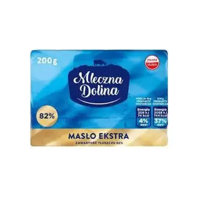 Олія вершкове Mleczna dolina 82% 200 г Польща