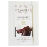 Шоколад екстрачорний 90% какао Cachet Extremely Бельгія 100 г