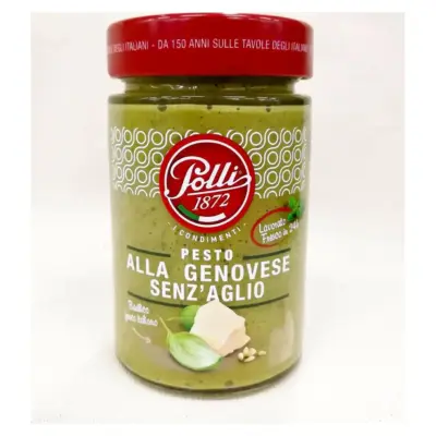 Соус песто Polli Pesto senz gaglio без часнику 190 г Італія