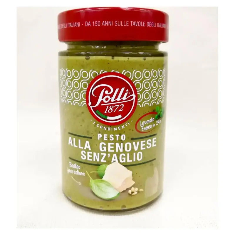 Соус песто Polli Pesto senz gaglio без часнику 190 г Італія