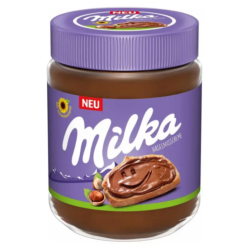 Шоколадна паста (крем) з лісовим горіхом Milka 600 г Швейцарія