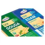 Сир у пластинках Gouda + Edam Mlekpol 500 г (2 х 250 г) Польща