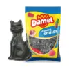 Без глютену! Желейні цукерки чорні лакричні кішки Damel black licorice cats 1 кг Іспанія