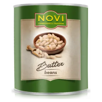 Фасоль біла олійна (лімська) NOVI Butter Beans 425 г Італія