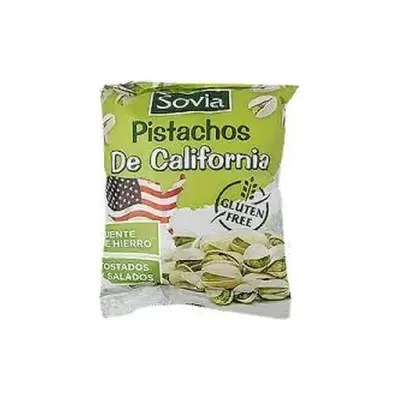 Фісташки із сіллю Преміум БЕЗ ГЛЮТЕНА Sovia Pistachos De California 250 г Іспанія