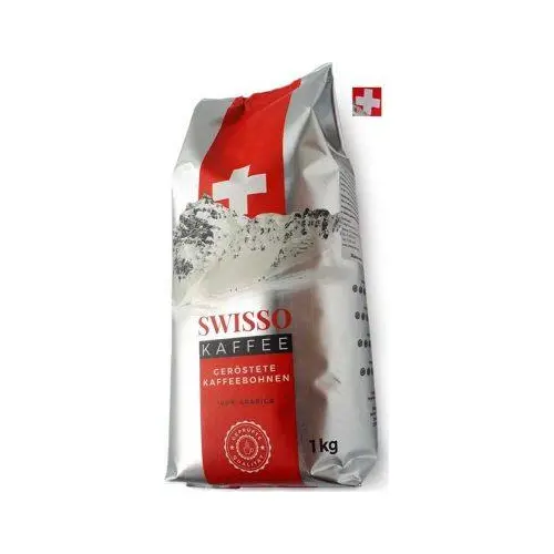 Кава в зернах Swisso Kaffee Gerostete Kaffeebohnen арабіка 100%, Німеччина 1 кг