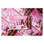 Шоколад молочний STIX зі смаком полуниці 152г