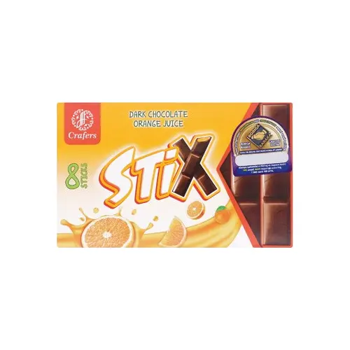 Шоколад молочний STIX зі смаком апельсина 152 г