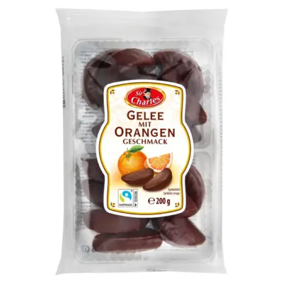 Цукерки шоколадні з апельсиновою начинкою Gelee Orangen Sir Charles 200г Австрія