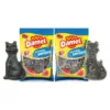 Желейні цукерки без глютену цукрові чорні лакричні кішки Damel sugar black licorice cats 1 кг Іспанія