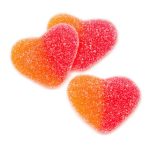 Желейні цукерки без глютену Персикове серце Damel Strawberry Peach Heart 1 кг Іспанія