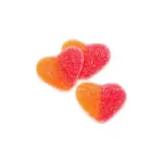 Желейні цукерки без глютену Персикове серце Damel Strawberry Peach Heart 1 кг Іспанія