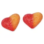Желейні цукерки без глютену Персикове серце Damel Strawberry Peach Heart 1 кг Іспанія