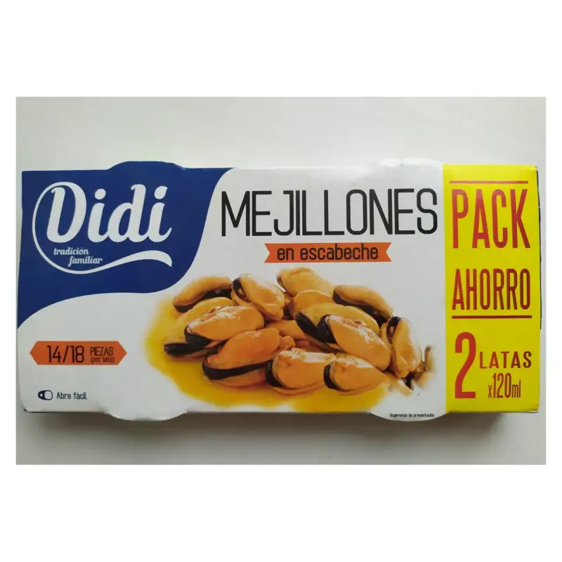 Мідії в маринаді Mejillones Didi (2х120г) 240г Іспанія