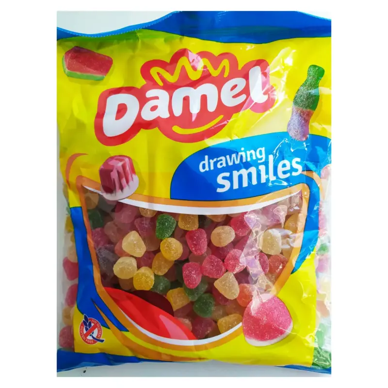 Желейні цукерки без глютену Паризькі кульки Damel Mini Parisien Nouvel 1 кг Іспанія