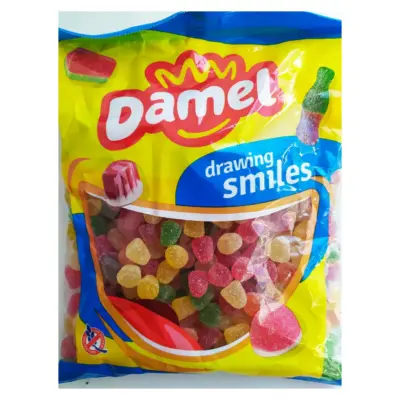 Желейні цукерки без глютену Паризькі кульки Damel Mini Parisien Nouvel 1 кг Іспанія