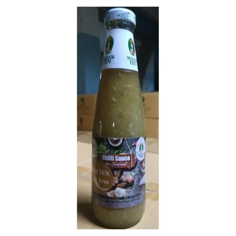 Соус зелений чилі без глютену для морепродуктів Madam Ten Chilli Sauce for Seafood 300 мл Таїланд