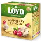 Чай із журавлиною й імбиром Loyd Cranberry&Ginger 20 пірамідок 40 г Польща