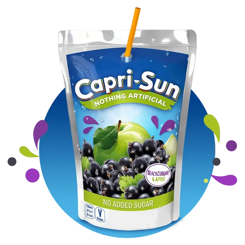 Сік Без цукру Capri-Sun чорна смородина, яблуко 200 мл Німеччина