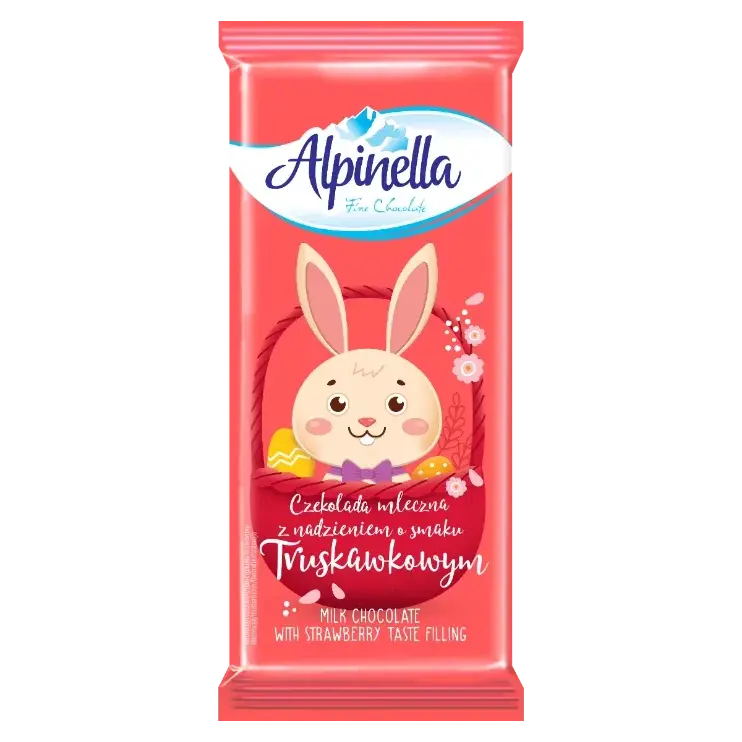 Шоколад “Alpinella” (Альпінела Полуничний смак), Польща, 100 г