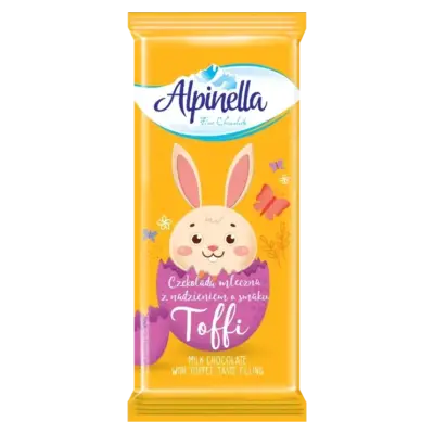 «Шоколад "Alpinella Toffee" (Альпинелла з начинкою тоффі), Польща, 100г
