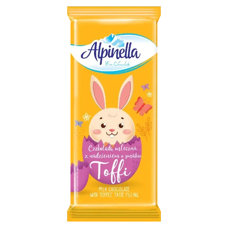 «Шоколад “Alpinella Toffee” (Альпинелла з начинкою тоффі), Польща, 100г