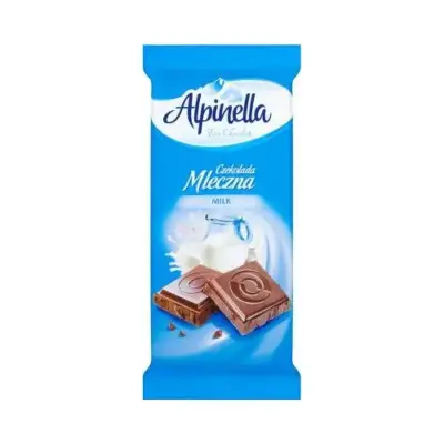 Шоколад "Alpinella", ( молочний Альпінелла), Польща, 90 г