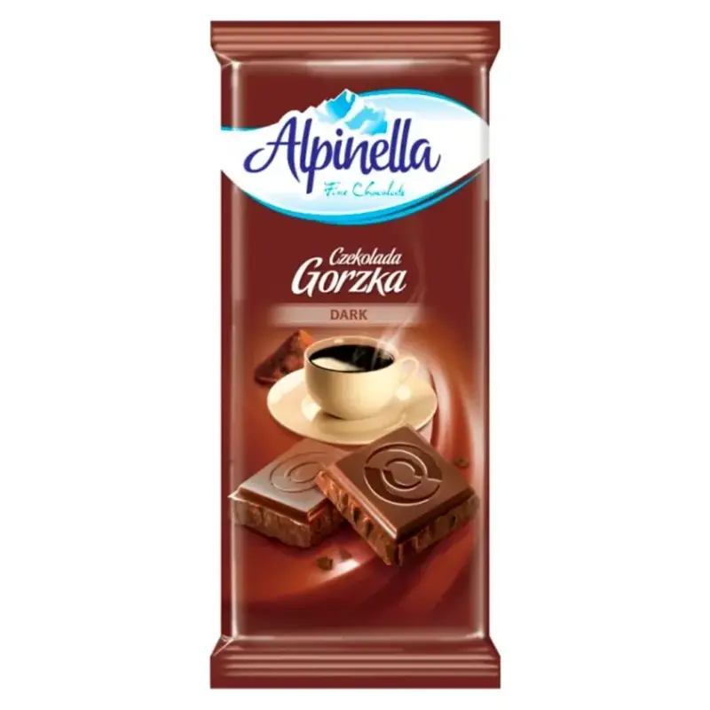 Шоколад чорний “Alpinella Czekolada Gorzka Dark” Альпінелла Польща, 90 г