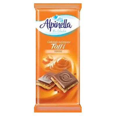 «Шоколад "Alpinella Toffee" (Альпинелла з начинкою тоффі), Польща, 100г