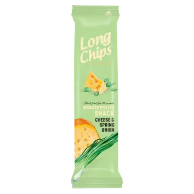 Чіпси з сиром і зеленою цибулею Long Chips 75г Латвія
