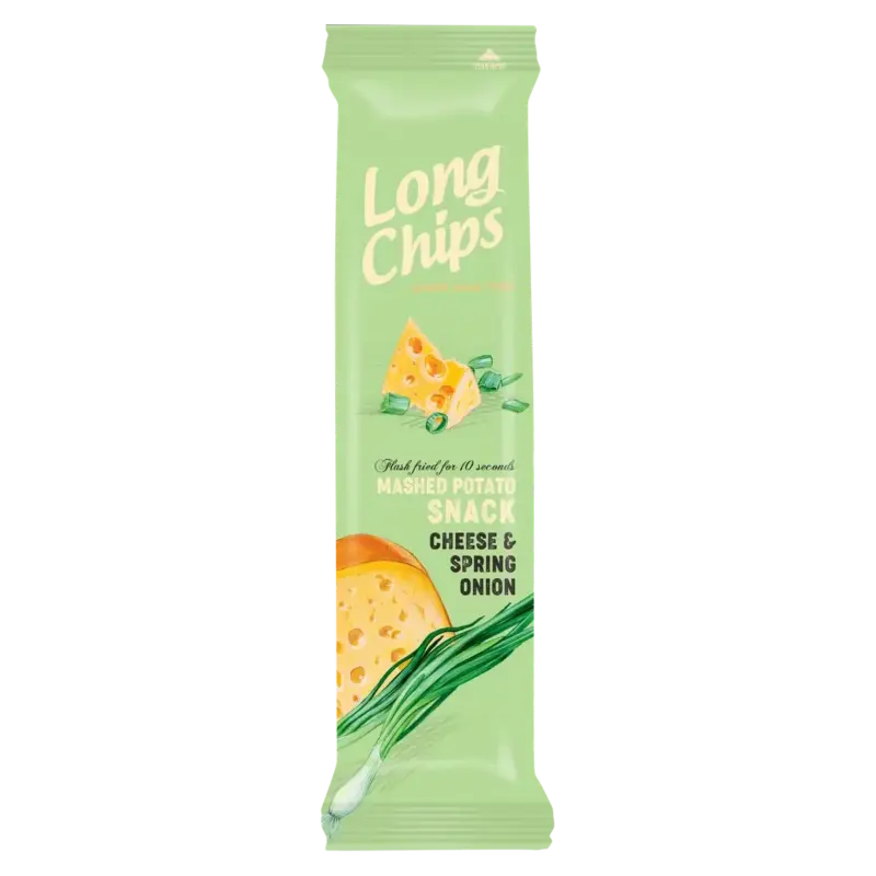Чіпси з сиром і зеленою цибулею Long Chips 75г Латвія