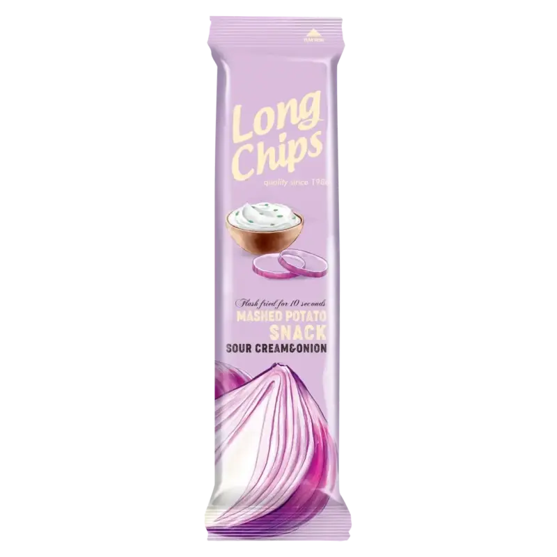 Чіпси сметана і цибуля Long Chips 75г Латвія