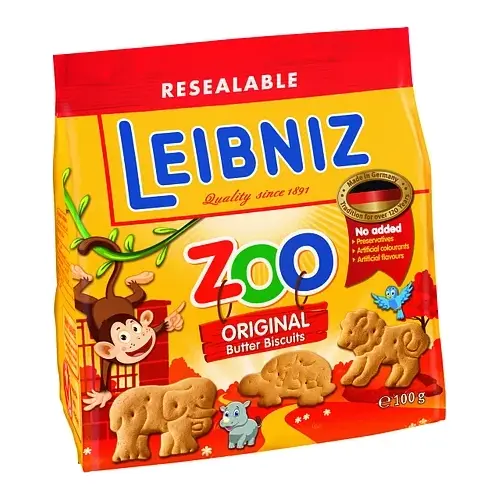 Печиво олійне Зоопарк Bahlsen Leibniz Лейбни Zoo 100 г Німеччина