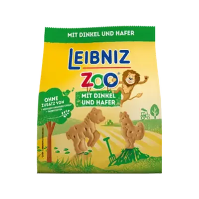 Печиво спельта й овес Зоопарк Bahlsen Leibniz Лейбни Zoo 100 г Німеччина