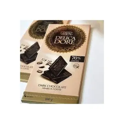 Шоколад чорний без пальмової олії Delicadore Arabica coffee 70% Baron 100 г