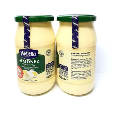Майонез БЕЗ ГЛЮТЕНА Madero Wyborny 400г Польша