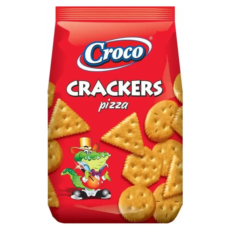 Крекер солоний зі смаком піци Croco Crackers 100 г Румунія