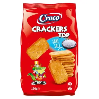 Крекер солоний Croco Crackers TOP 150 г Румунія