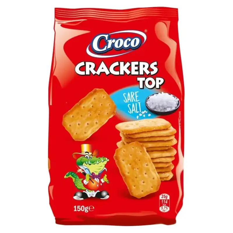 Крекер солоний Croco Crackers TOP 150 г Румунія