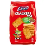Крекер солоний з кмином Croco Crackers TOP 150 г Румунія