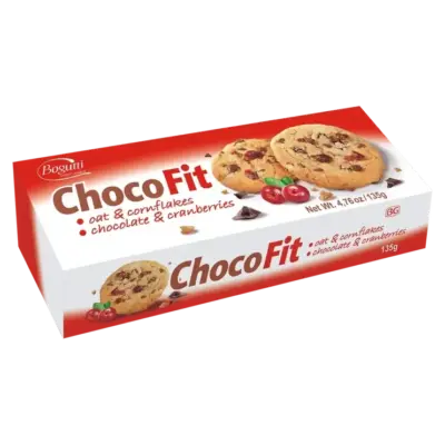 Печиво з шматочками журавлини та шоколаду  Bogutti Choco Gutti 135г