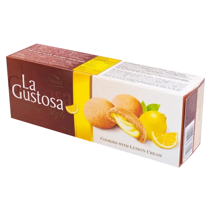 Печиво з лимонною начинкою  Bogutti La Gustosa  150г